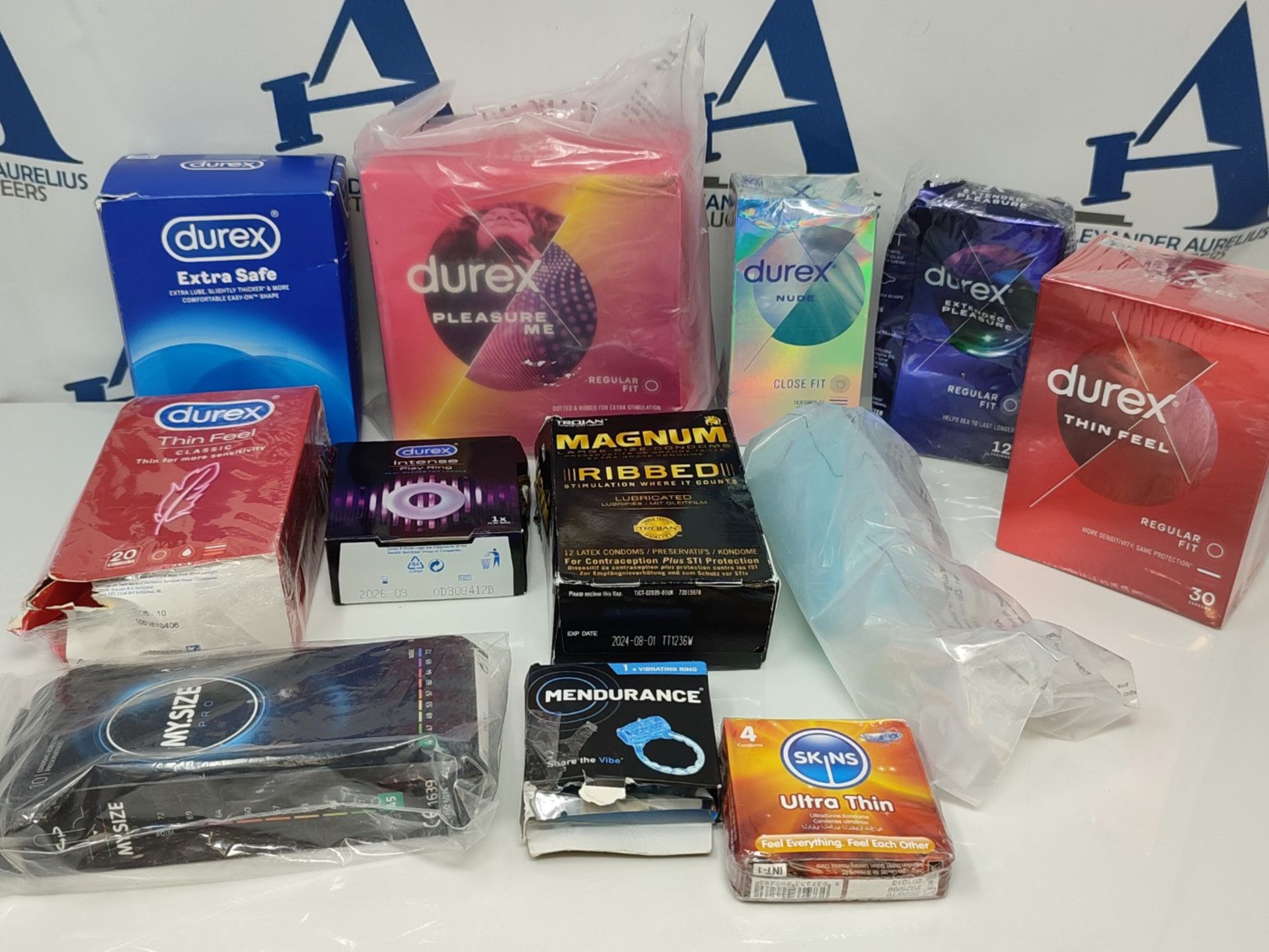 12 x Assorted Durex Extra Safe itmes.