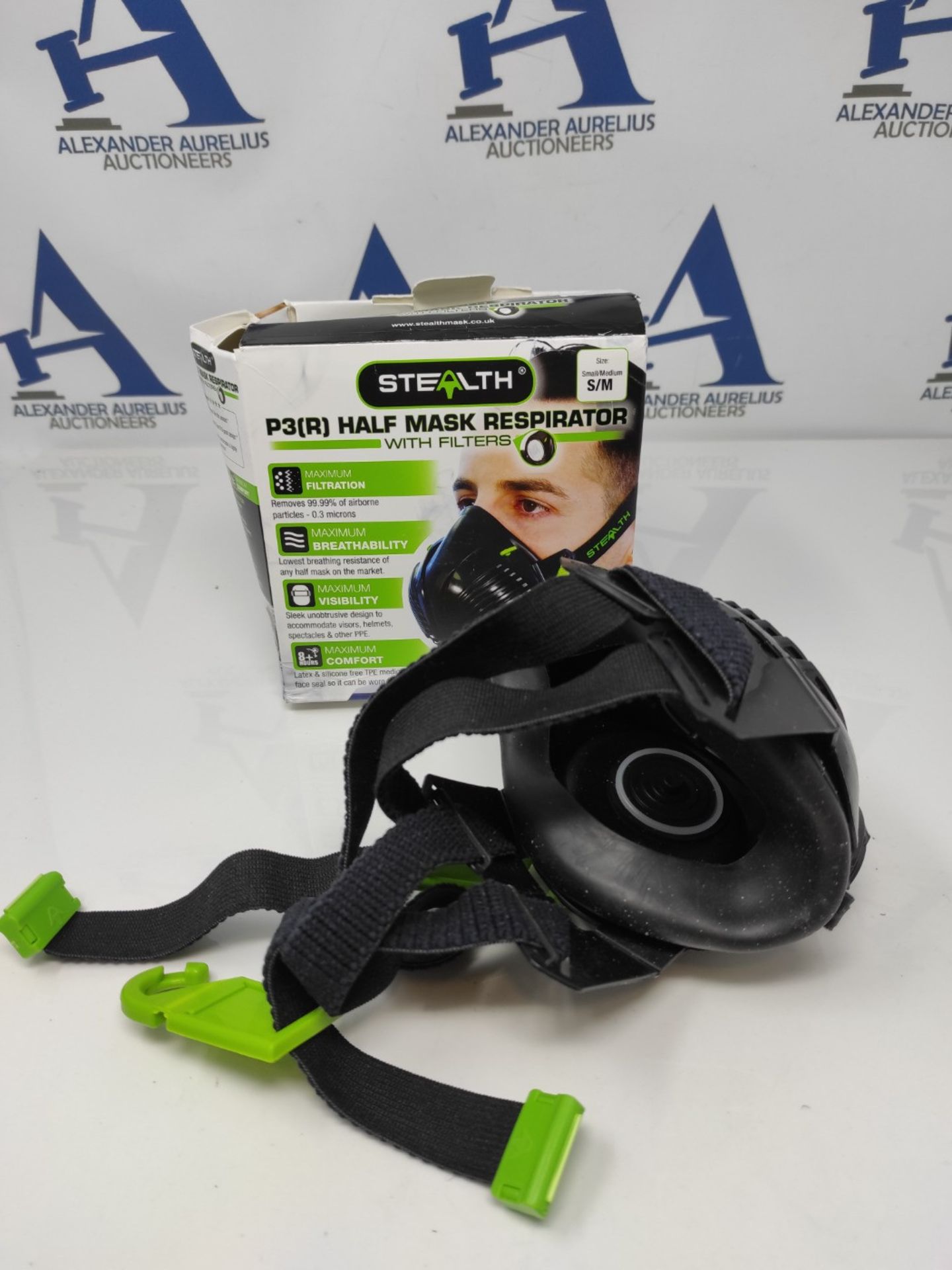 Stealth Mask P3 S/M Dust Mask Respirator with HEPAC Replaceable Filters for Ultimate S - Image 2 of 2