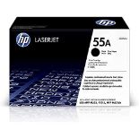 RRP £142.00 HP CE255A 55A Original LaserJet Toner Cartridge, Black, Single Pack