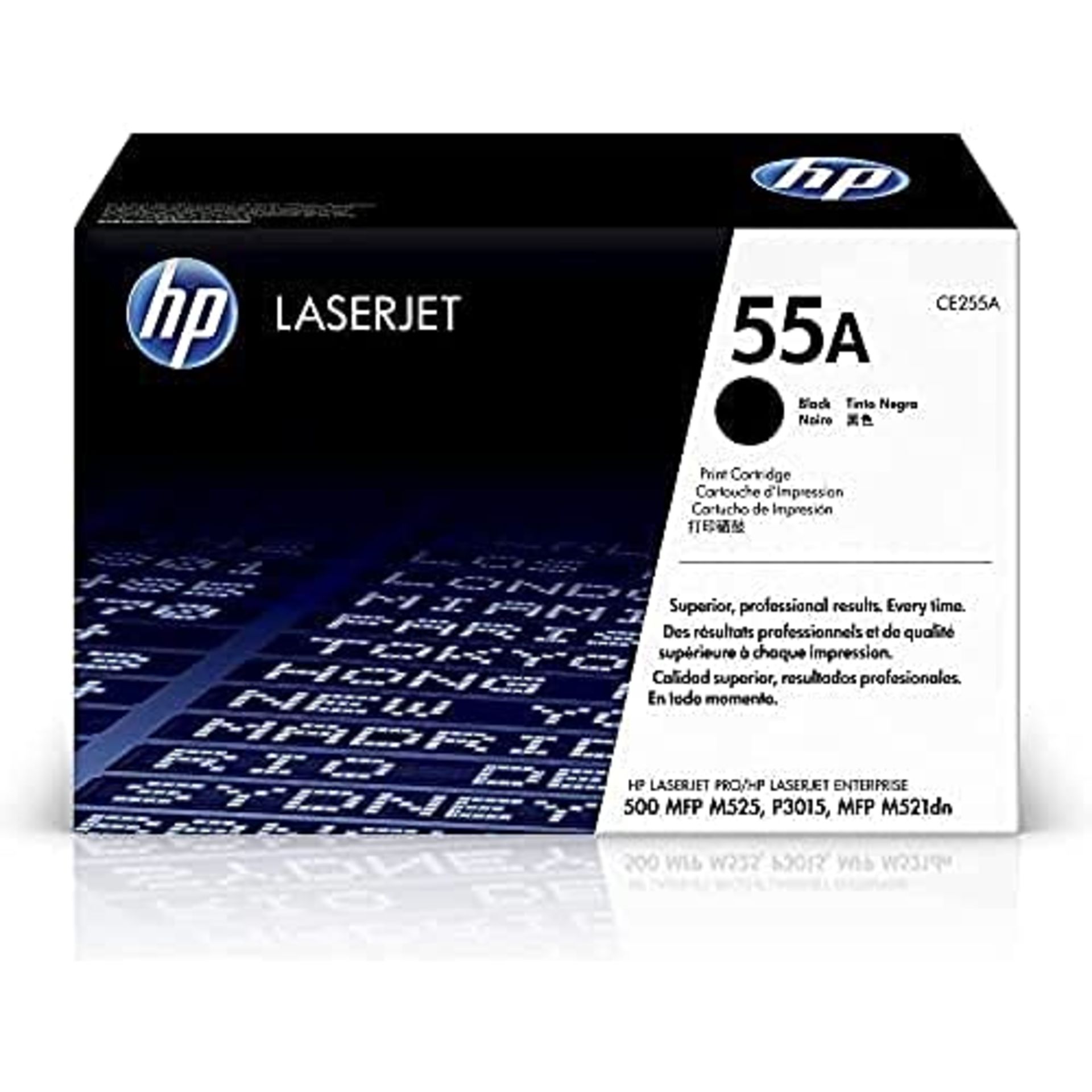 RRP £142.00 HP CE255A 55A Original LaserJet Toner Cartridge, Black, Single Pack