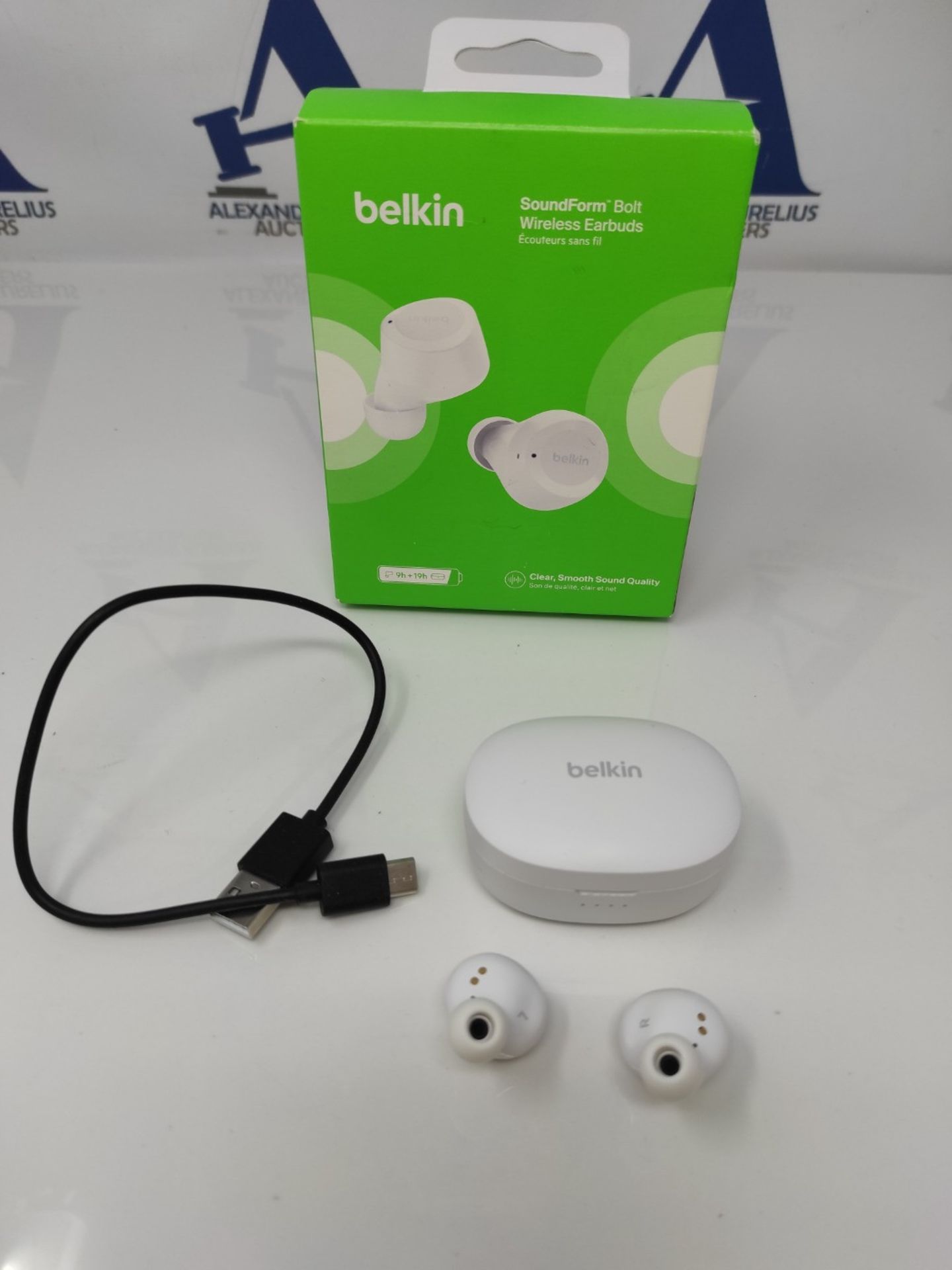 Belkin SoundForm Bolt True Wireless Earbuds, Wireless earphones with up to 28H of batt - Bild 3 aus 3