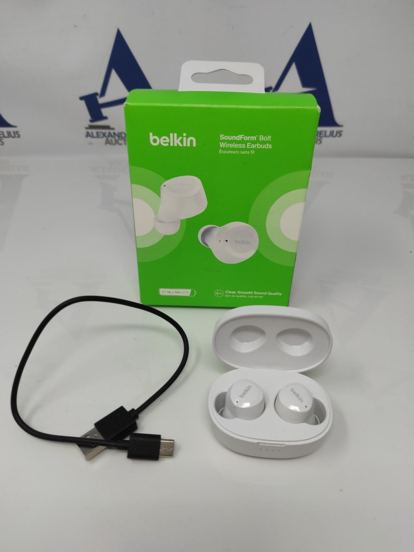 Belkin SoundForm Bolt True Wireless Earbuds, Wireless earphones with up to 28H of batt - Bild 2 aus 3