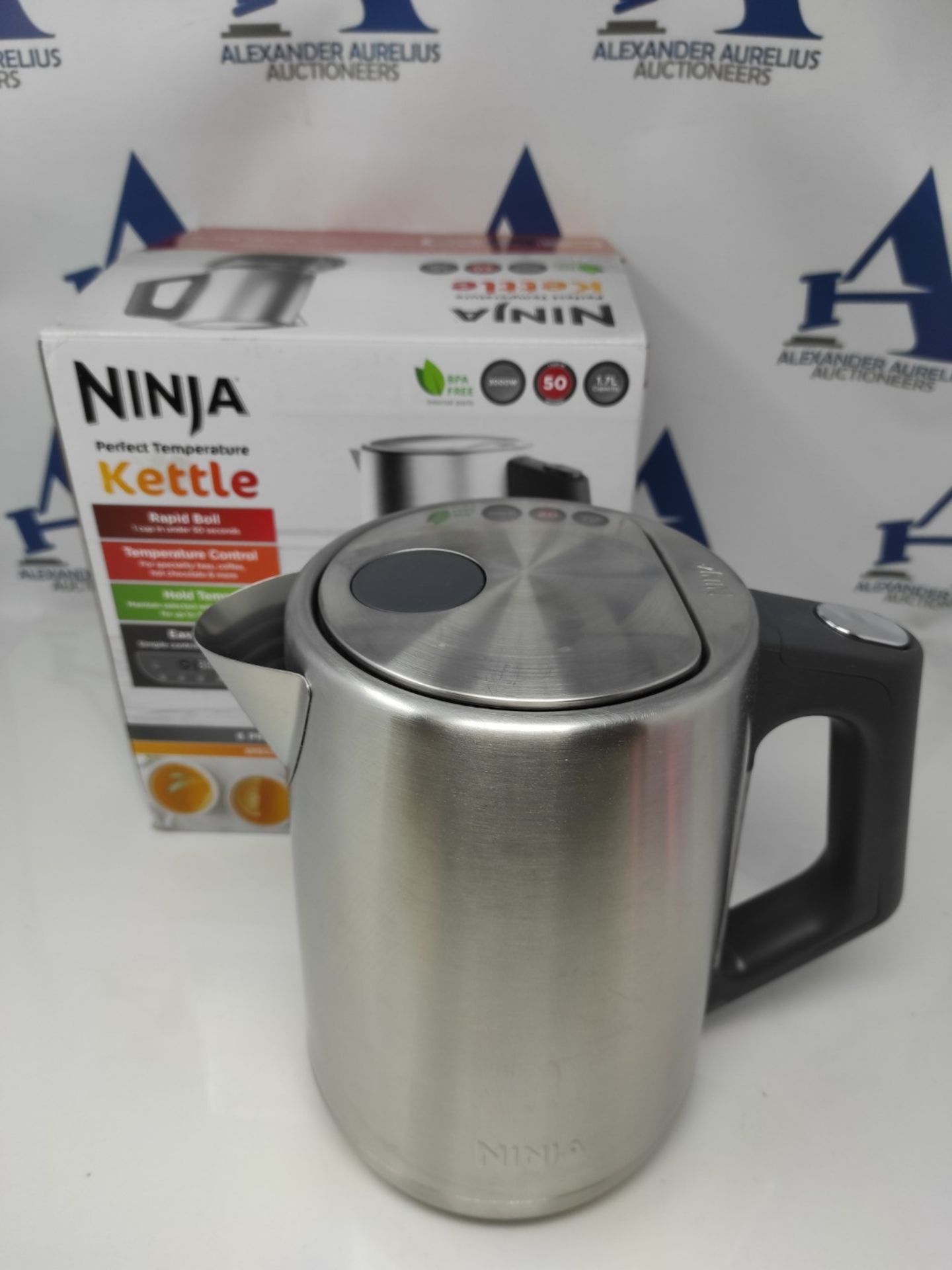 RRP £76.00 [INCOMPLETE] Ninja Perfect Temperature Kettle, 1.7L, with Temperature Control, LED Dis - Bild 2 aus 3