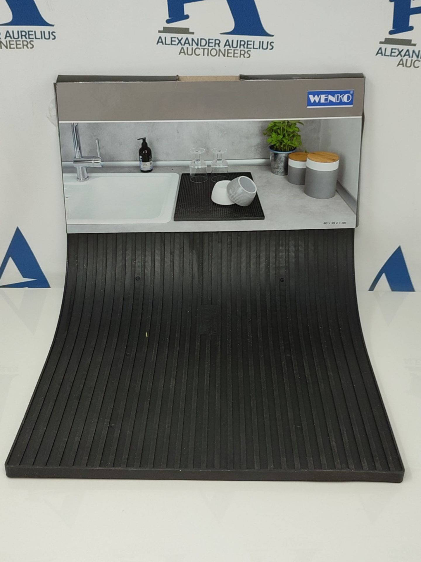 WENKO Abtropfmatte Maxi - Trockenmatte, Spülbeckenmatte für Geschirr, Kunststoff (TP - Bild 2 aus 3