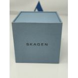 RRP £149.00 Skagen Mens Chronograph Quartz Watch with Leather Strap