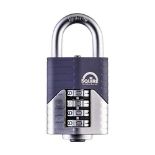 Squire Heavy Duty Padlock (Vulcan Combi 50) - Toughest Open Shackle - 4 Wheel Vulcan P