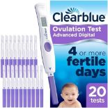 Digital Ovulation Test Kit (OPK) - Clearblue Advanced. The Only Test To Track 2 Fertil