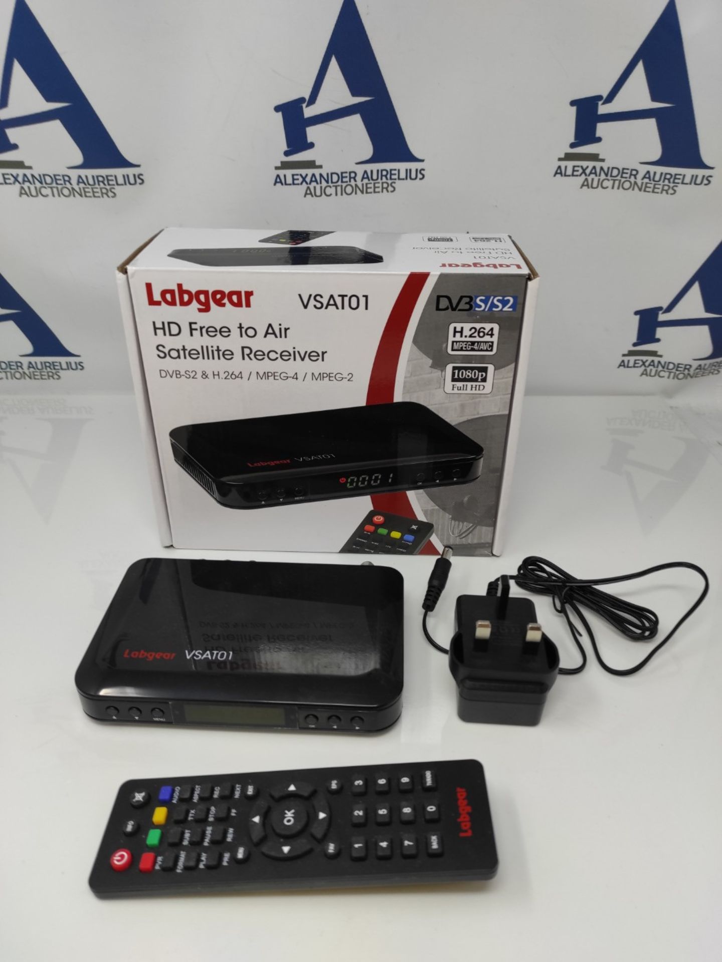 Labgear VSAT01 HD Free-to-Air Satellite Receiver, DVB-S2 & H.264 / MPEG-4 / MPEG-2 - Bild 2 aus 2