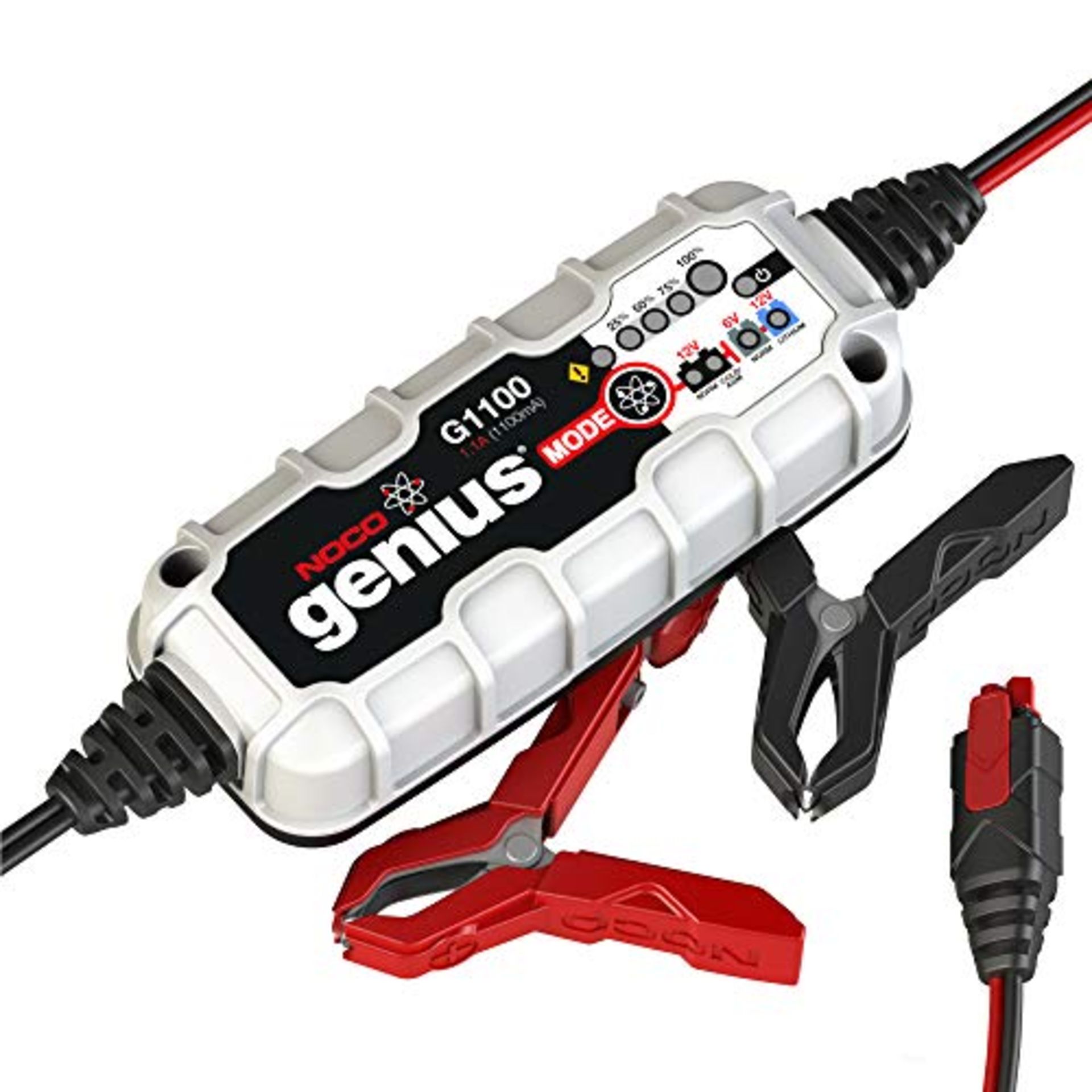 NOCO Genius G1100UK 6V and 12V 1.1 Amp Smart Battery Charger and Maintainer