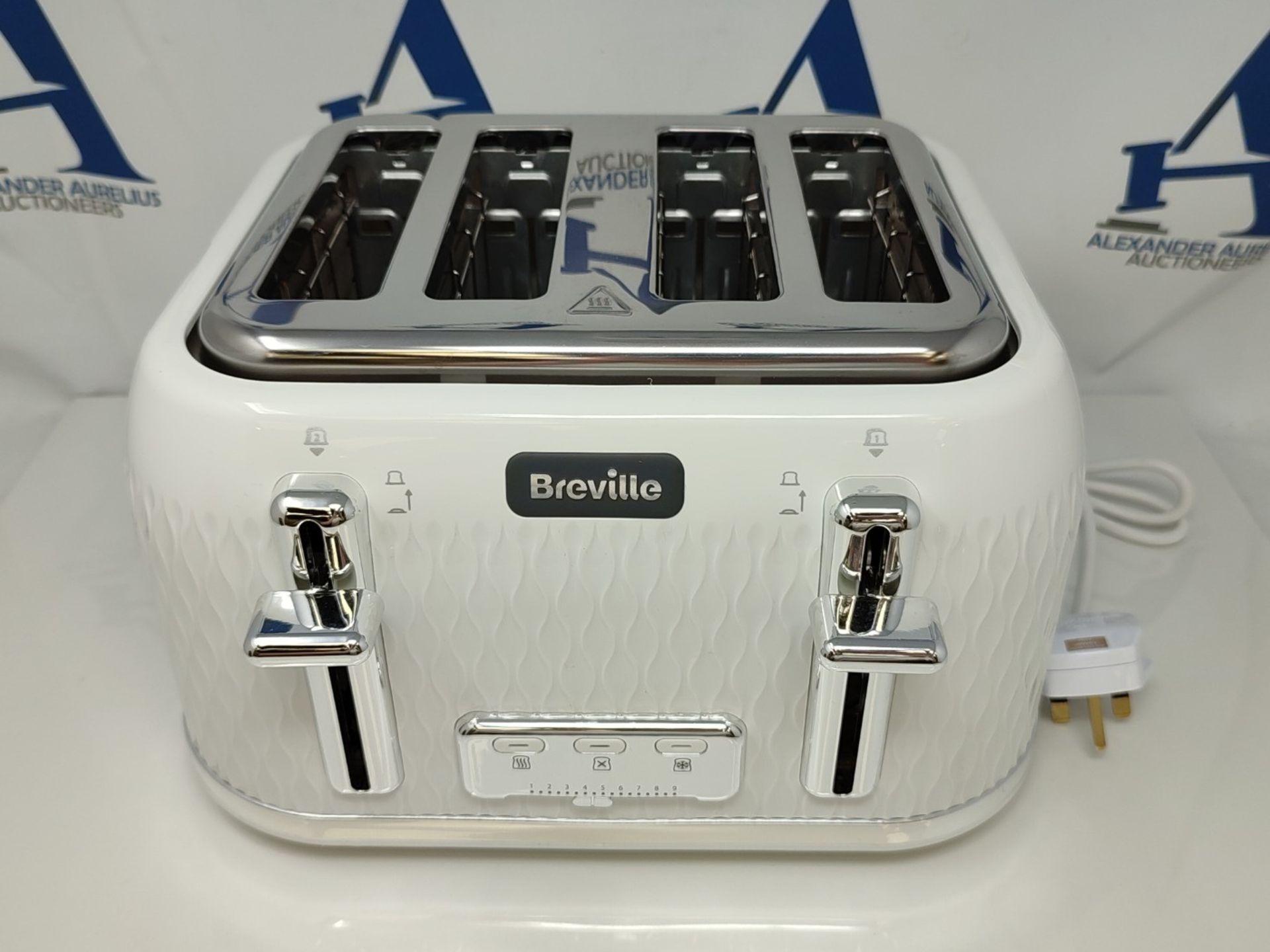 Breville Curve 4-Slice Toaster with High Lift and Wide Slots | White [VTT911] - Bild 3 aus 3
