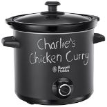 Russell Hobbs 24180 Chalkboard Slow Cooker, 3.5 L, Black