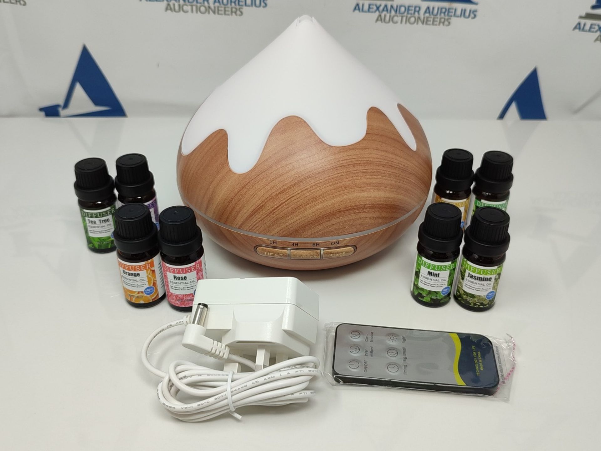 500ml Essential Oil Diffusers with Top 8 Oils Gift Set, Aroma Diffuser with Remote Con - Bild 2 aus 2
