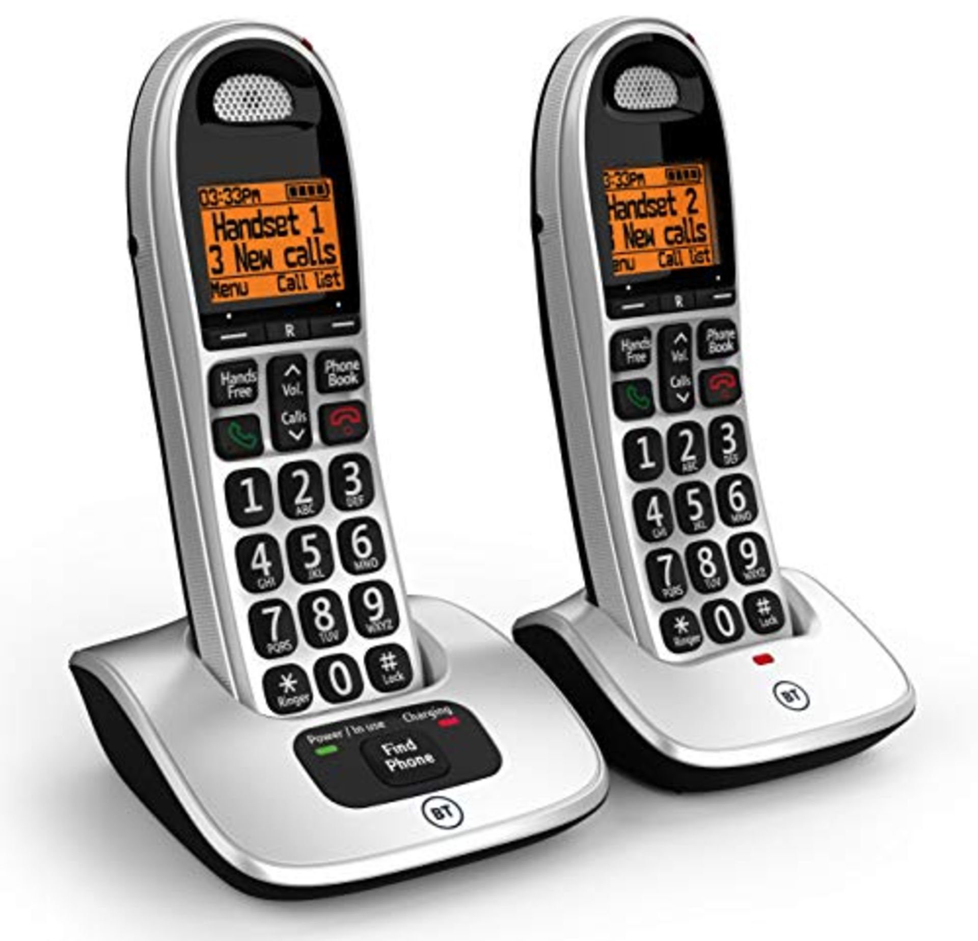 RRP £63.00 BT 4000 Cordless Landline House Phone with Big Buttons, Advanced Nuisance Call Blocker