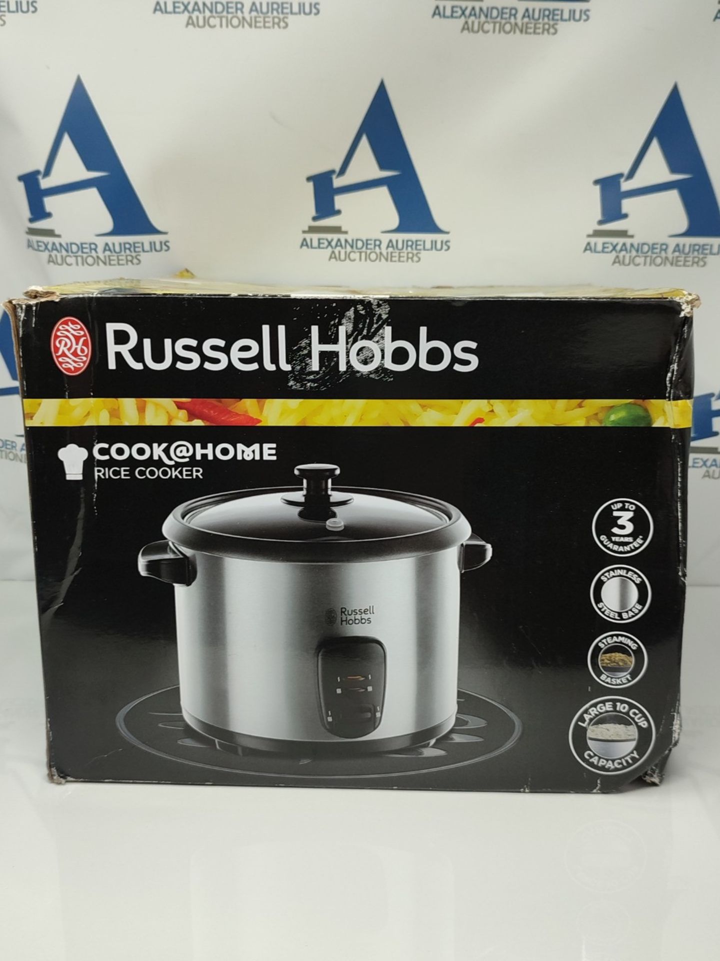 Russell Hobbs 19750 Rice Cooker and Steamer, 1.8L, Silver - Image 2 of 3