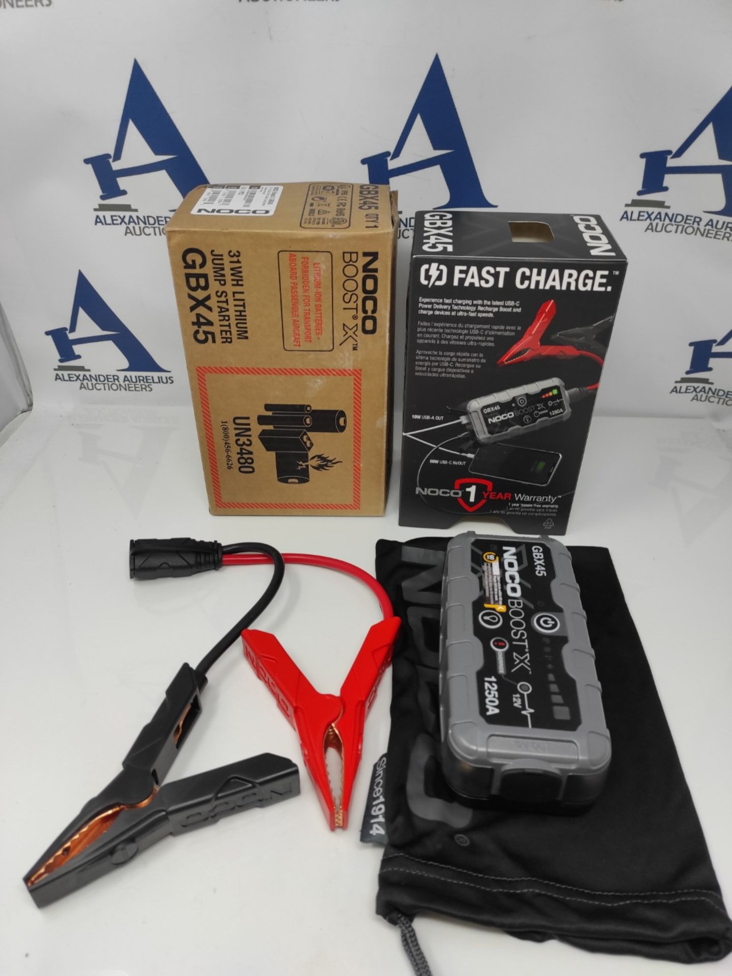 RRP £121.00 NOCO Boost X GBX45 1250A 12V UltraSafe Portable Lithium Car Jump Starter, Heavy-Duty B - Image 2 of 2