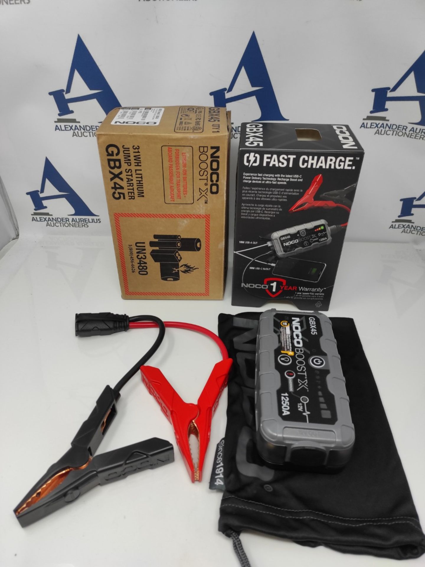 RRP £121.00 NOCO Boost X GBX45 1250A 12V UltraSafe Portable Lithium Car Jump Starter, Heavy-Duty B - Bild 2 aus 2