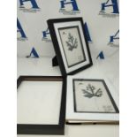 YiPinYin Black 8x10'' picture Frame With moveable Inlay and Mount for 6 x 8'' Set of 2
