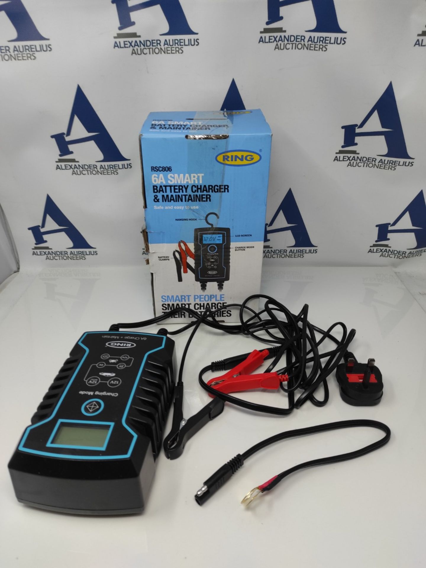 Ring RSC806, 6 Amp Battery Charger and Maintainer. 6V & 12V Smart Charger, Compatible - Image 2 of 2