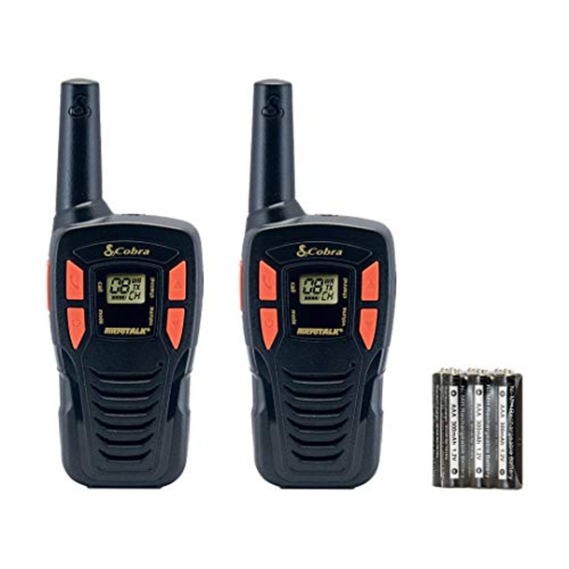 Cobra AM245 Lightweight Walkie Talkie with up to 5Km Range, Power Saving Function and