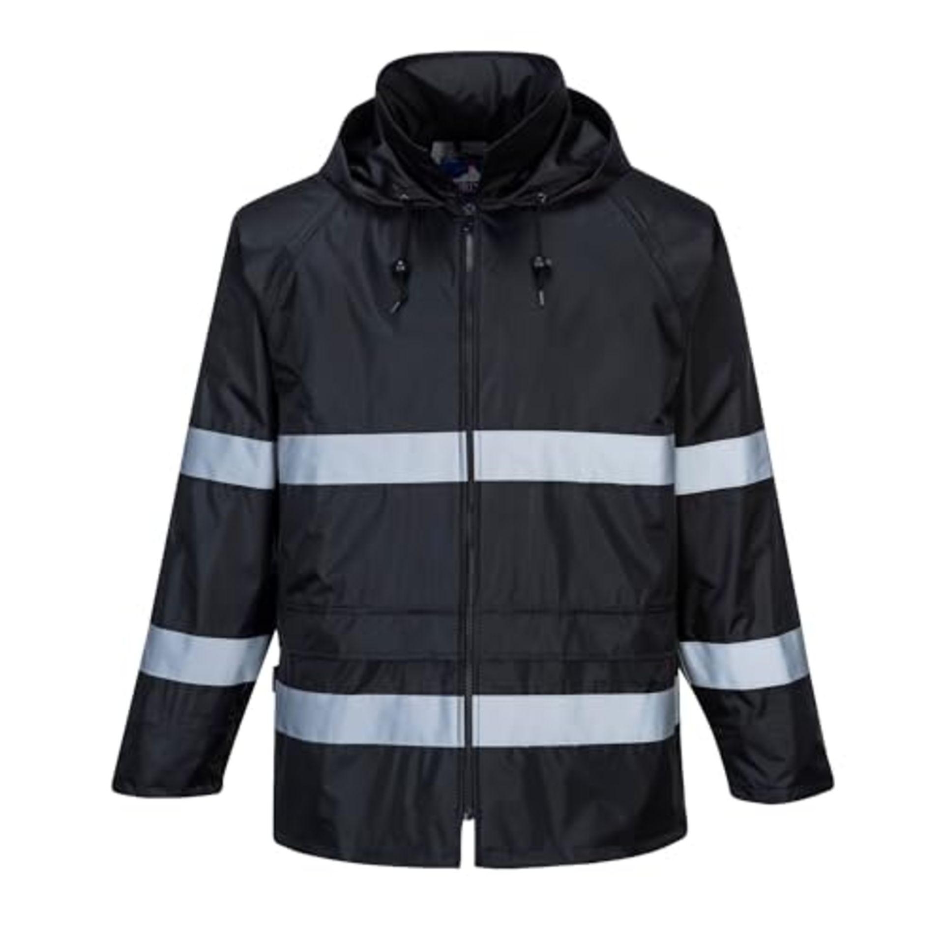 Portwest Classic Iona Rain Jacket, Size: L, Colour: Black, F440BKRL
