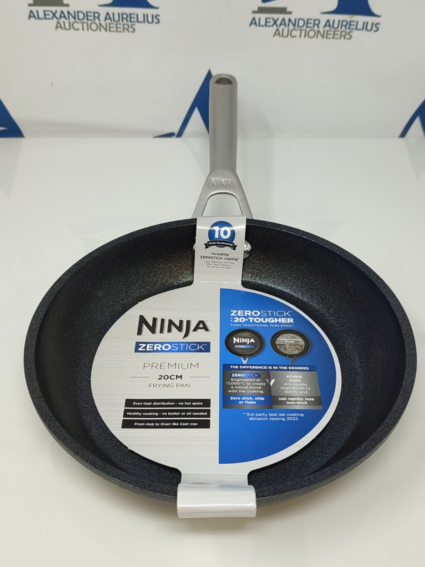 Ninja Foodi ZEROSTICK 20cm Frying Pan, [C30020UK] Hard Anodised Aluminium, Non-Stick, - Image 2 of 3