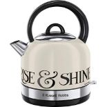 RRP £67.00 Russell Hobbs 23907 Emma Bridgewater Kettle, Black Toast Cordless Electric Kettle Toas