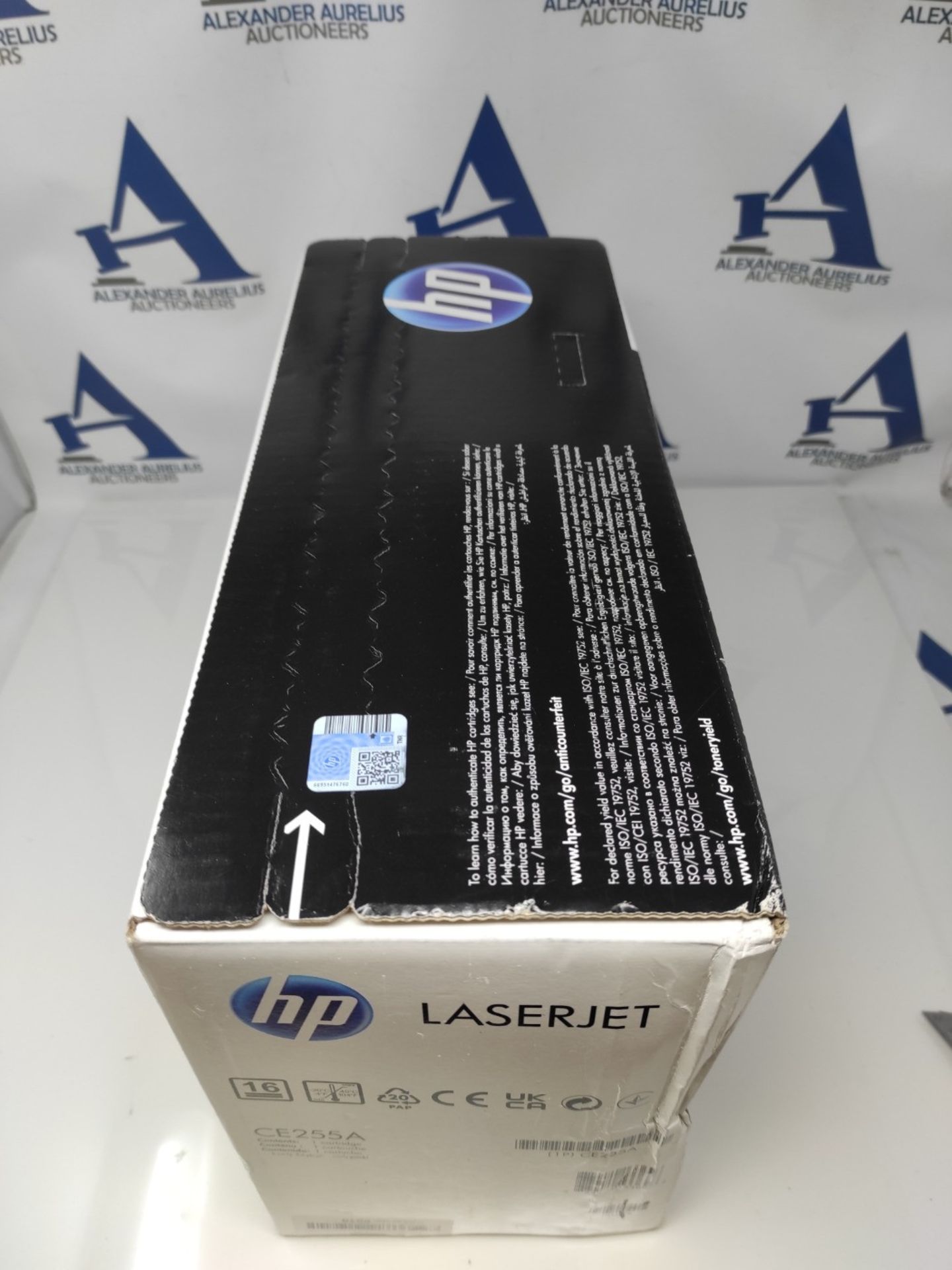 RRP £142.00 HP CE255A 55A Original LaserJet Toner Cartridge, Black, Single Pack - Bild 3 aus 3