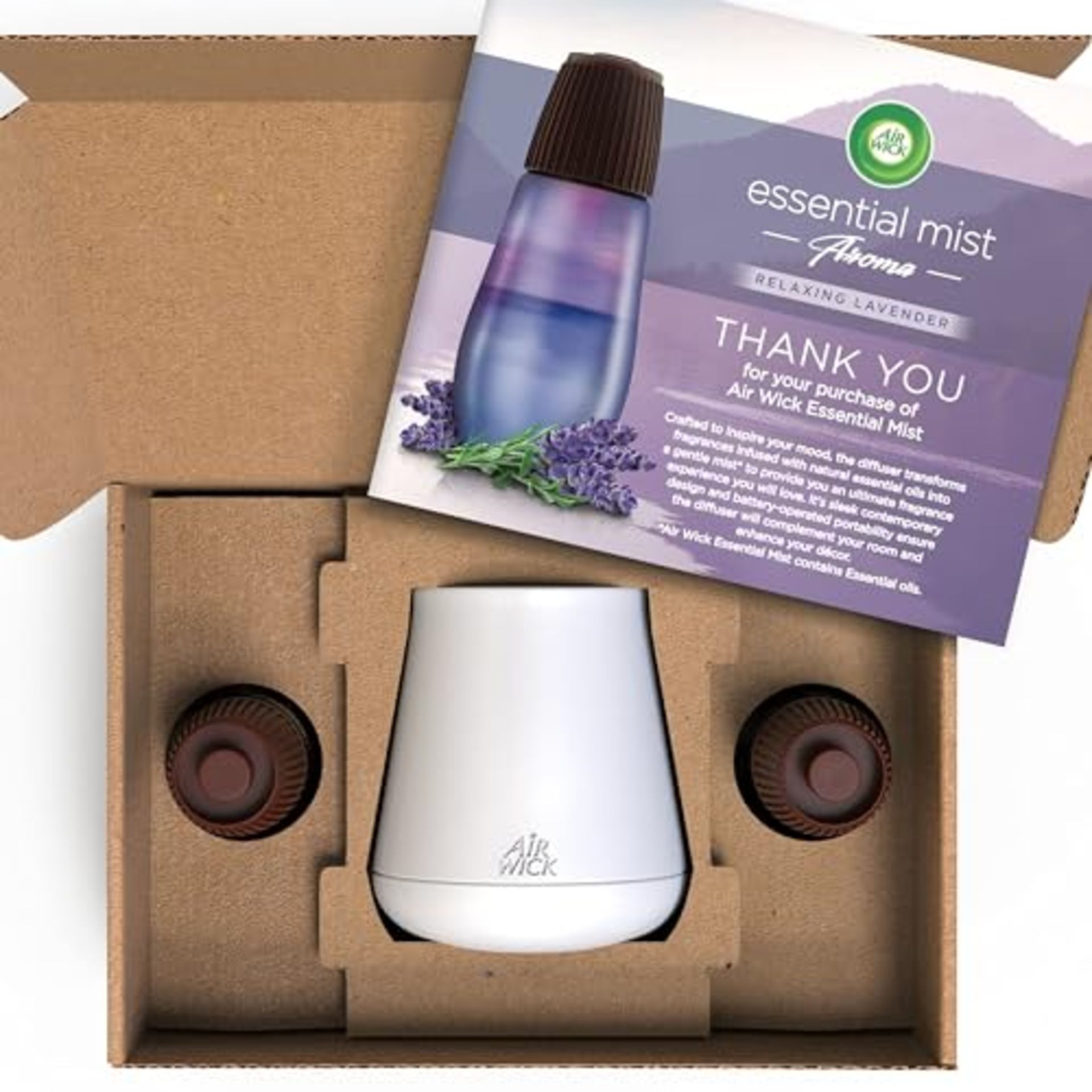 Air Wick | Relaxing Lavender |Air Freshener Essential Mist Diffuser Starter Kit | 1 Ga