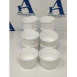 Foraineam Set of 12 Porcelain Ramekins Bakeware 120ml White Baking Cups Oven Safe Rame