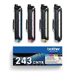 RRP £154.00 Brother TN-243BK/TN-243C/TN-243M/TN-243Y Toner Cartridges, Black/Cyan/Magenta/Yellow,