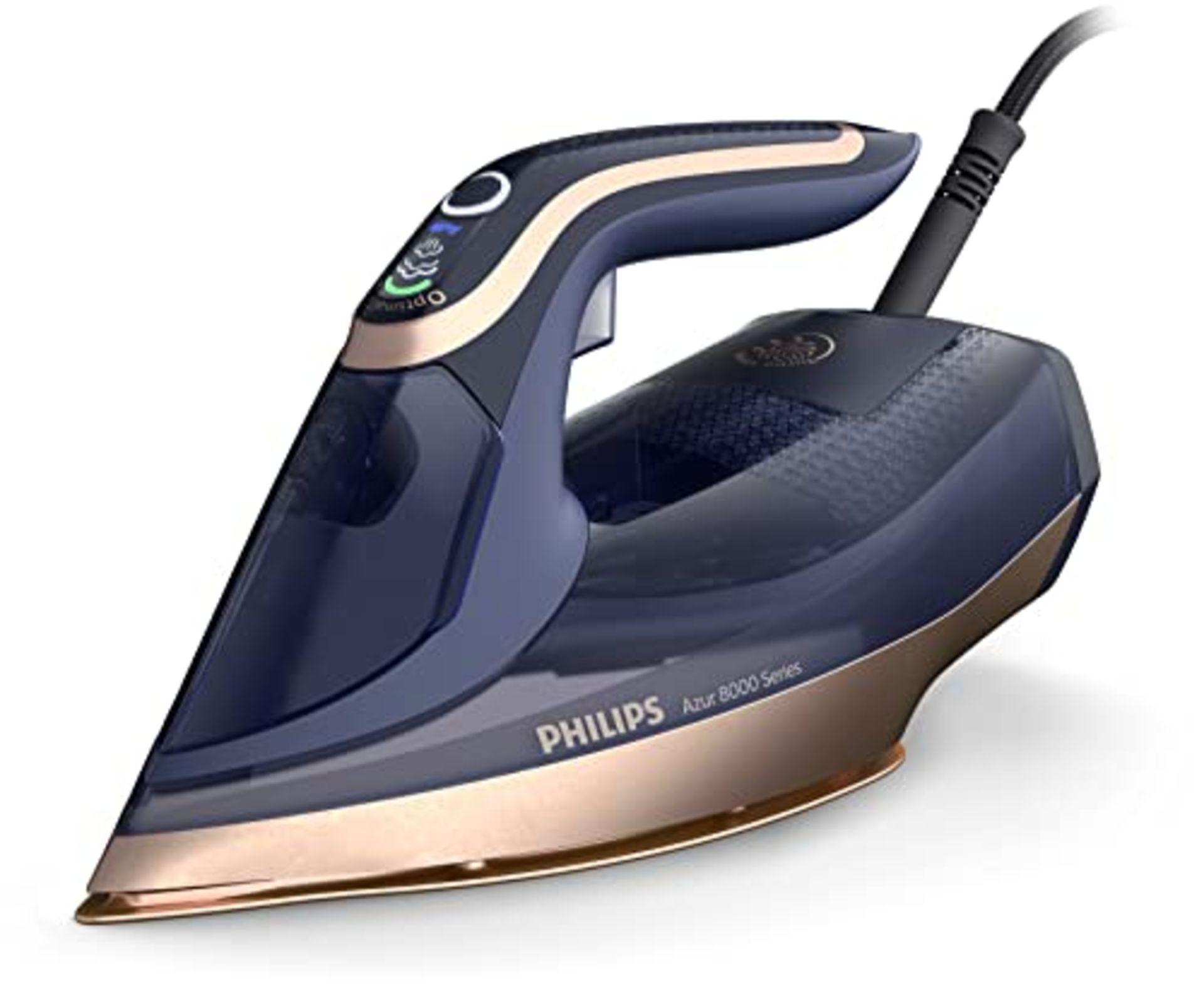 RRP £104.00 Philips Azur 8000 Series Steam Iron - 85 g/min of Continuous Steam, 260g Turbo Steam B