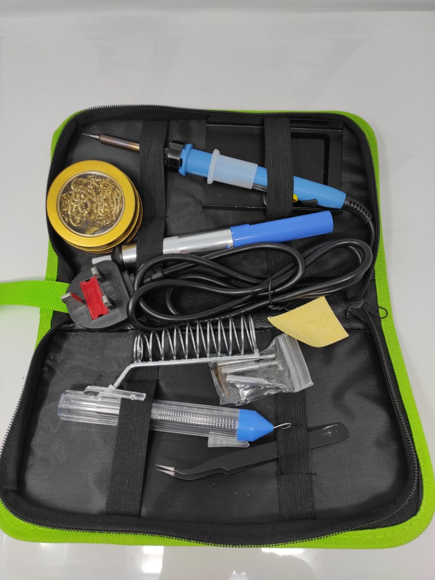 Soldering Iron Kit, SREMTCH 80W Digital LCD Soldering Iron with ON/Off Switch Adjustab