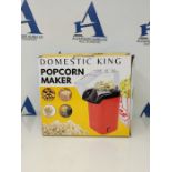 Domestic King Popcorn Maker Home Made Popcorn Machine 1200W with Measuring Cup Healthy