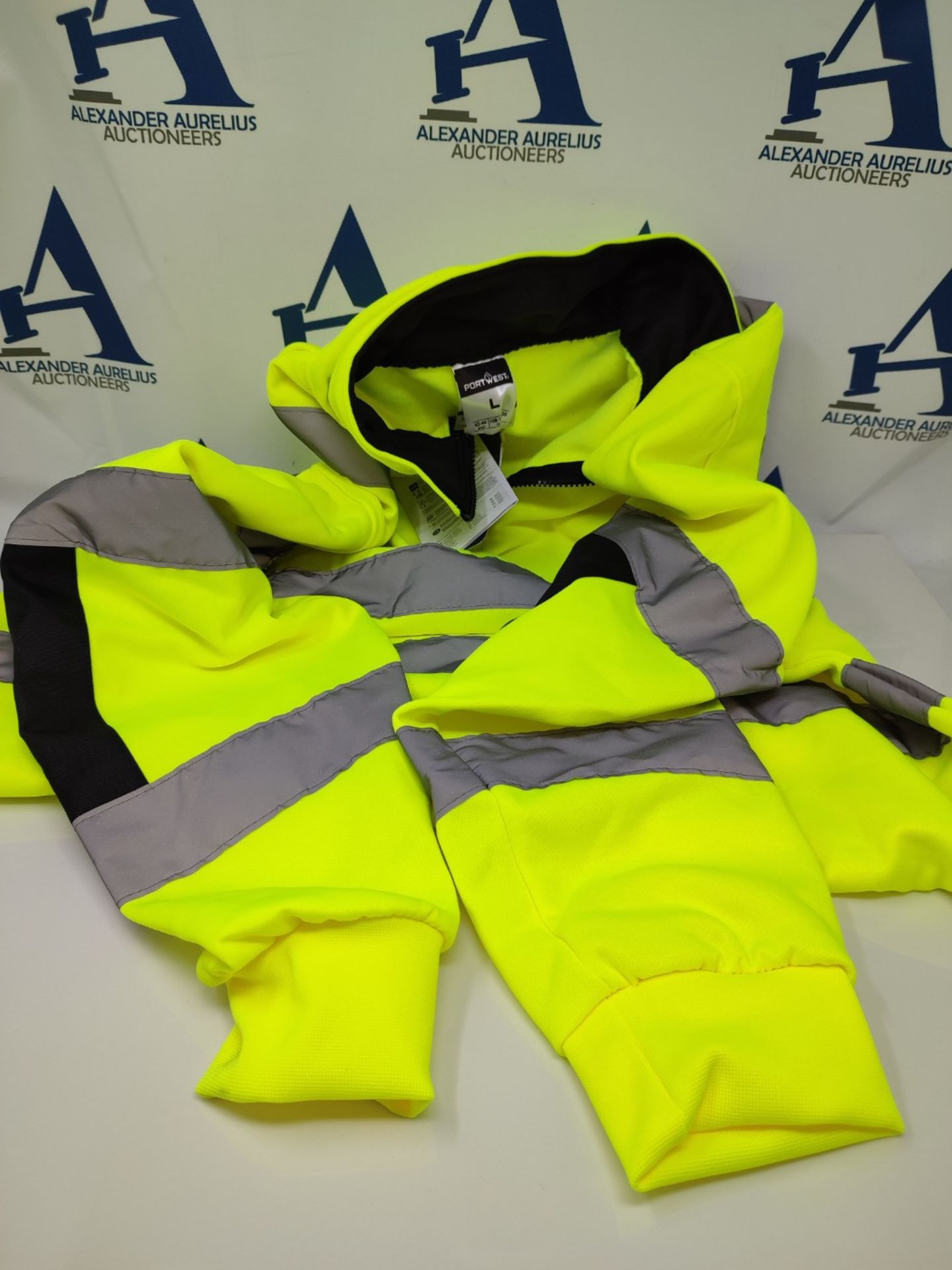 Portwest B308 High Visibility Workwear Xenon Rugby Shirt Yellow, Large - Image 3 of 3