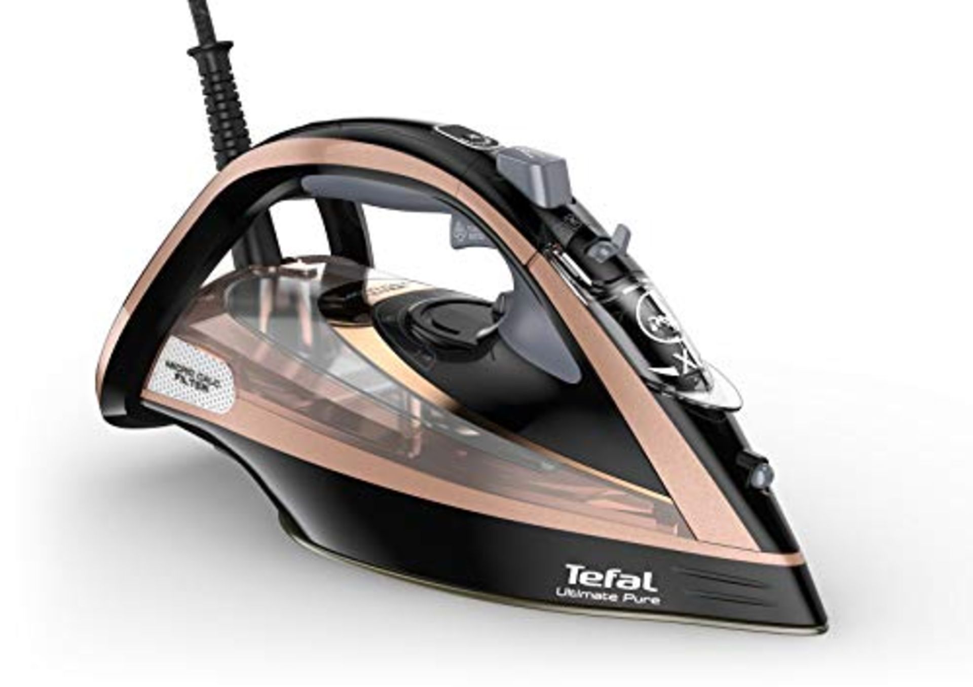 RRP £94.00 Tefal Ultimate Pure Steam Iron, 260g/min Steam Boost, 350ml Water Tank, 3m Power Cord,