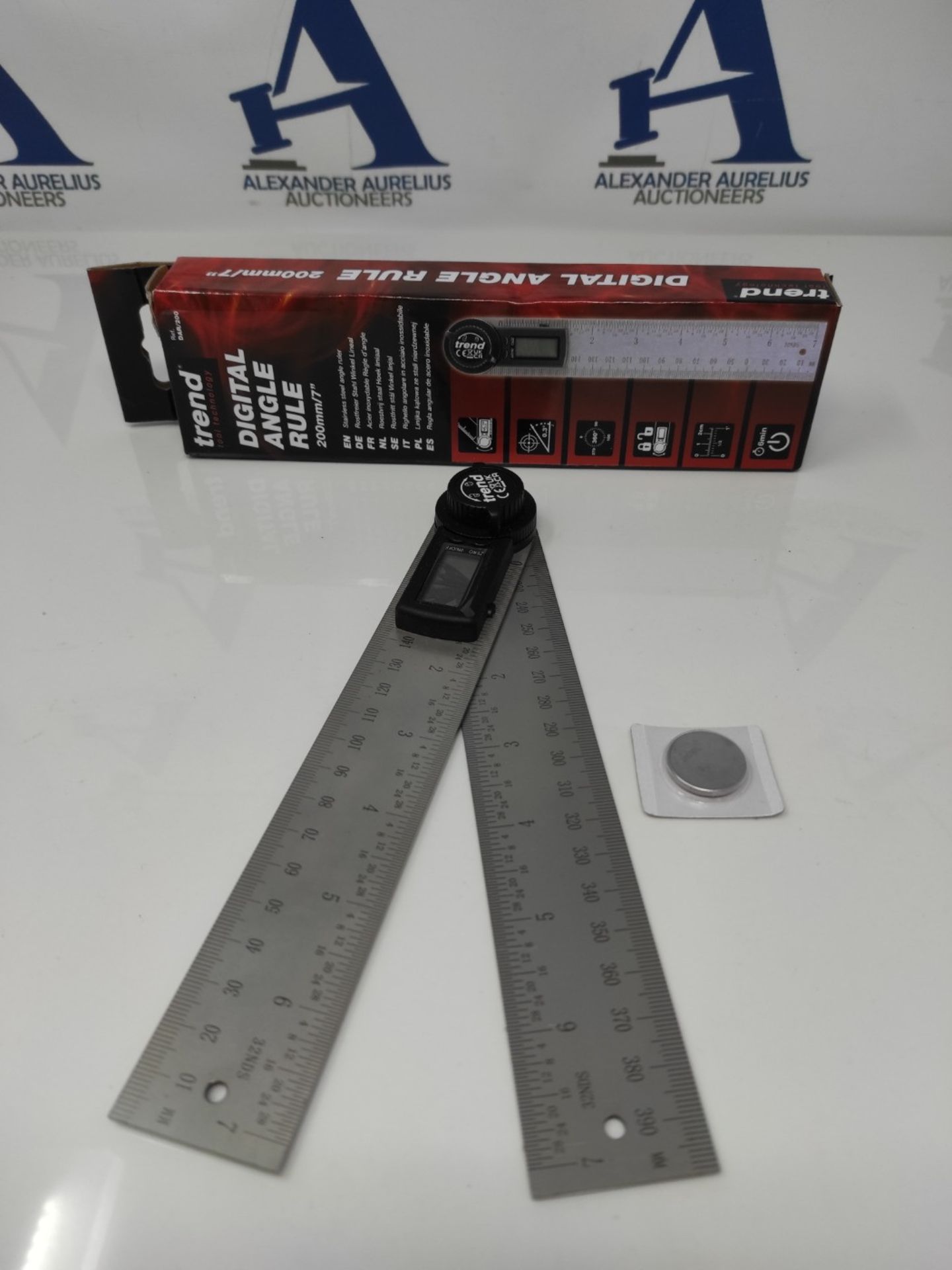 Trend 7 inch Digital Angle Finder Ruler, Precise Internal & External Measurements, DAR - Bild 2 aus 2