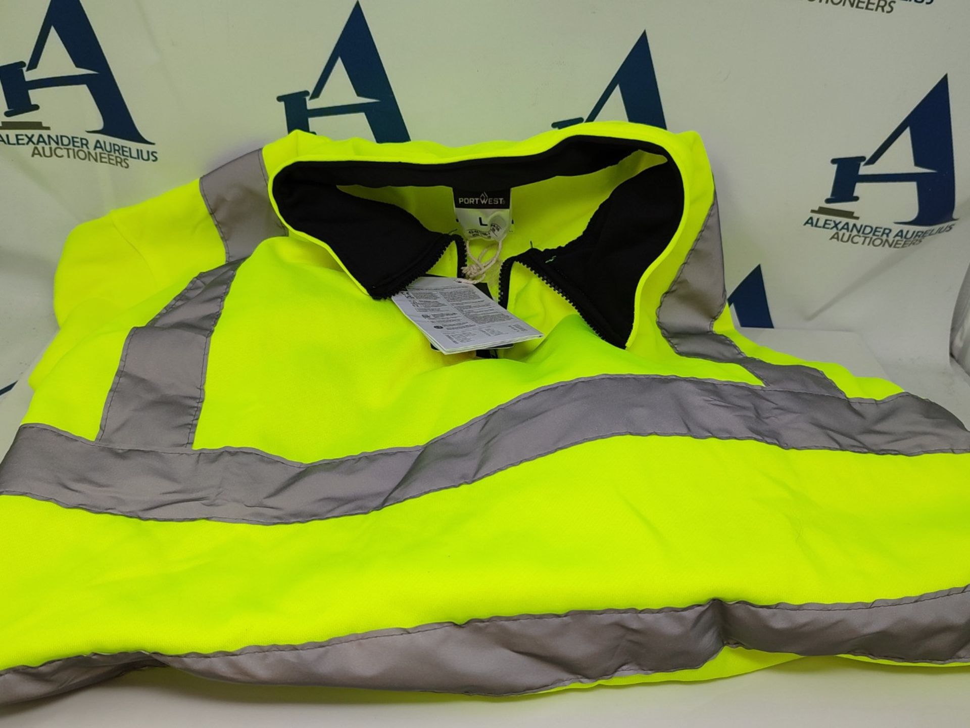 Portwest B308 High Visibility Workwear Xenon Rugby Shirt Yellow, Large - Bild 2 aus 3