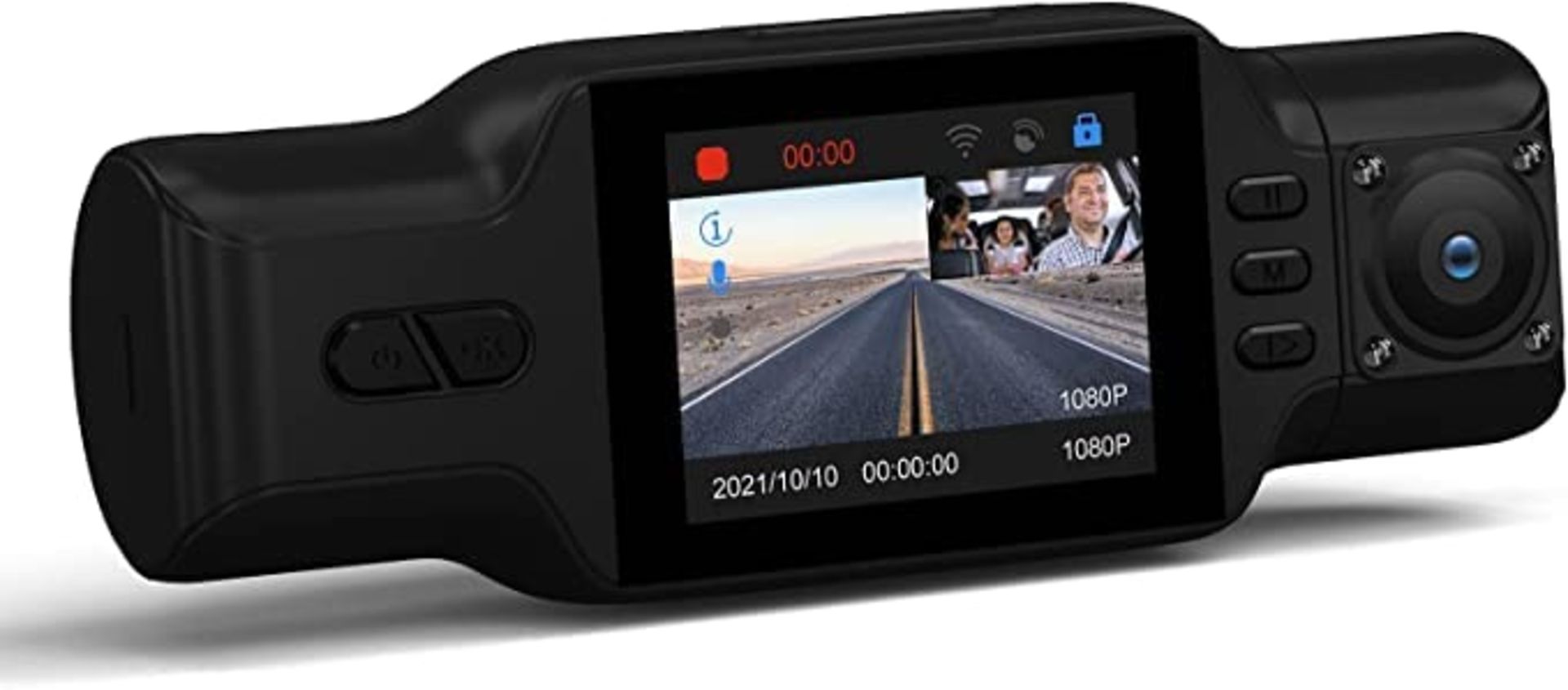 RRP £59.00 ANSTA M8 Dual Dash Cam Single Front or Front and 1080P Cabin, Built-in WDR, Parking Mo
