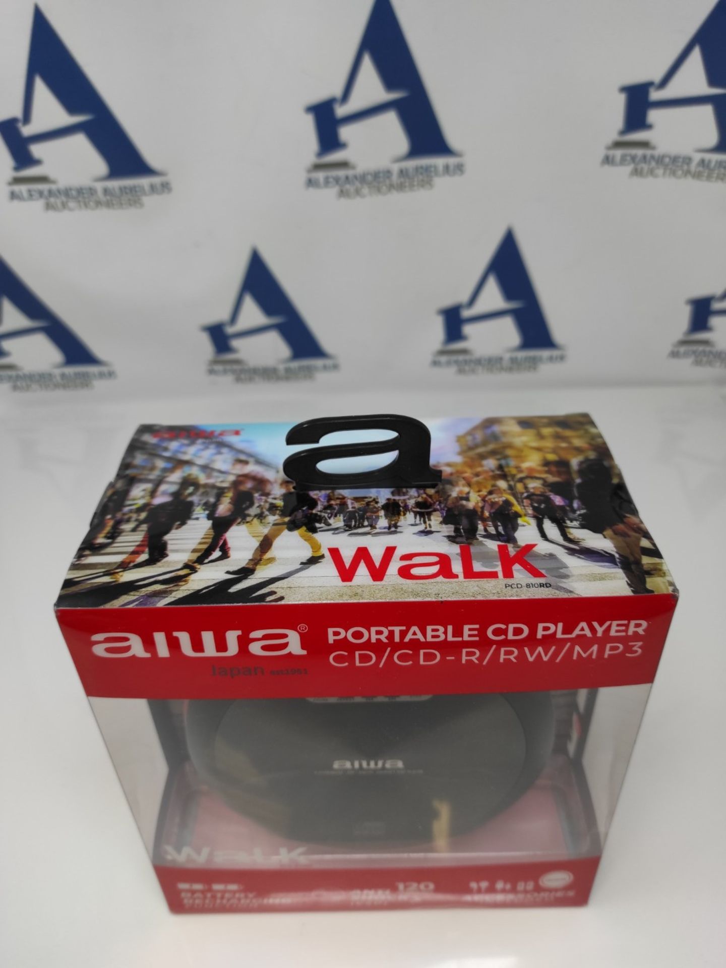AIWA PCD-810RD CD Player Red and Black - Bild 3 aus 3