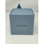 RRP £149.00 Skagen Mens Chronograph Quartz Watch with Leather Strap