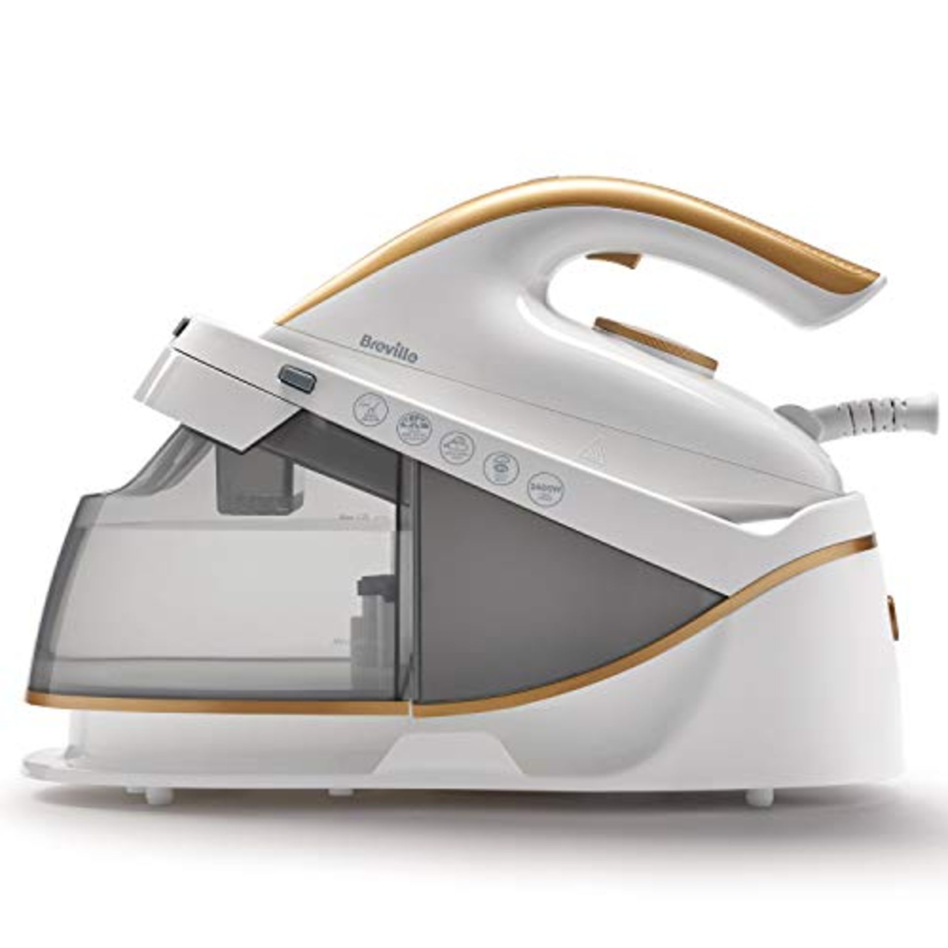 RRP £99.00 Breville PressXpress Steam Generator Iron | 2400 W | Ceramic Soleplate | Detachable Wa