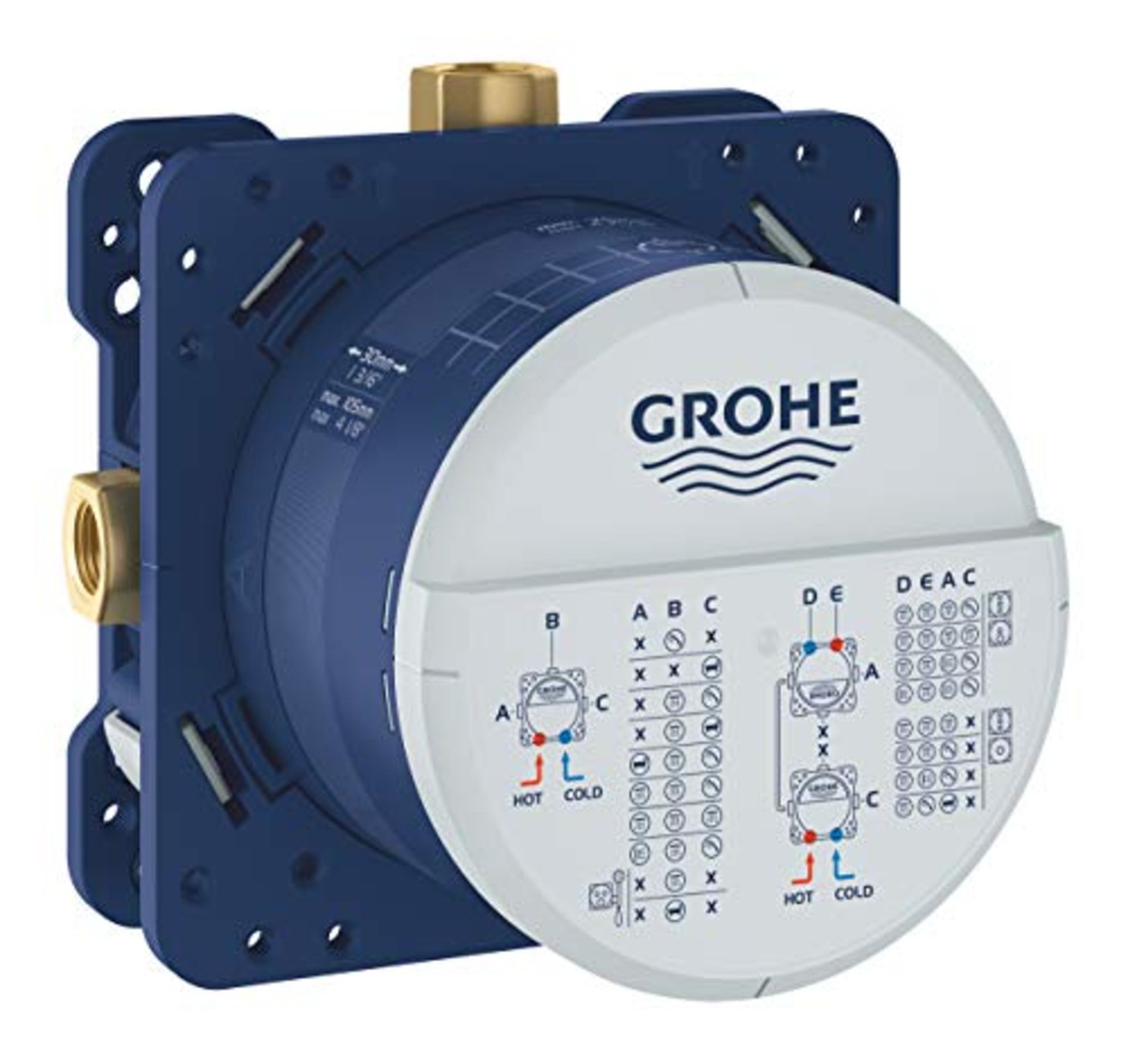 RRP £62.00 Grohe Rapido Smartbox - Shower Systems - ,Blue,Universal Concealed Installation Unit -