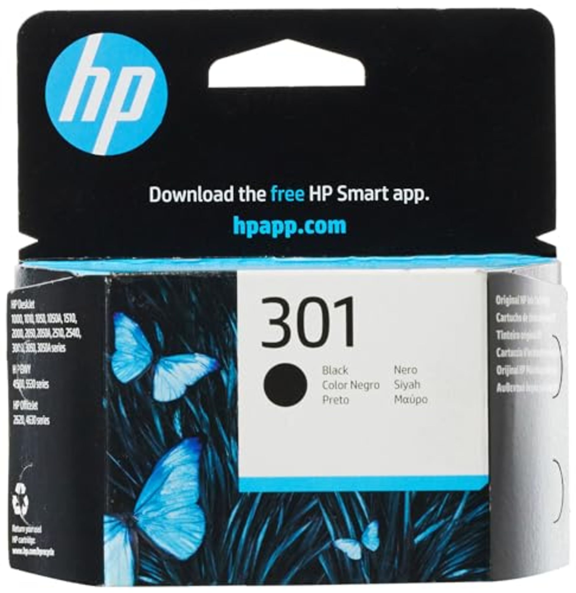 HP CH561EE 301 Original Ink Cartridge, Black, Pack of 1