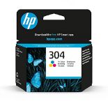 HP N9K05AE 304 Original Ink Cartridge, Tri-Color, (Pack of 1)