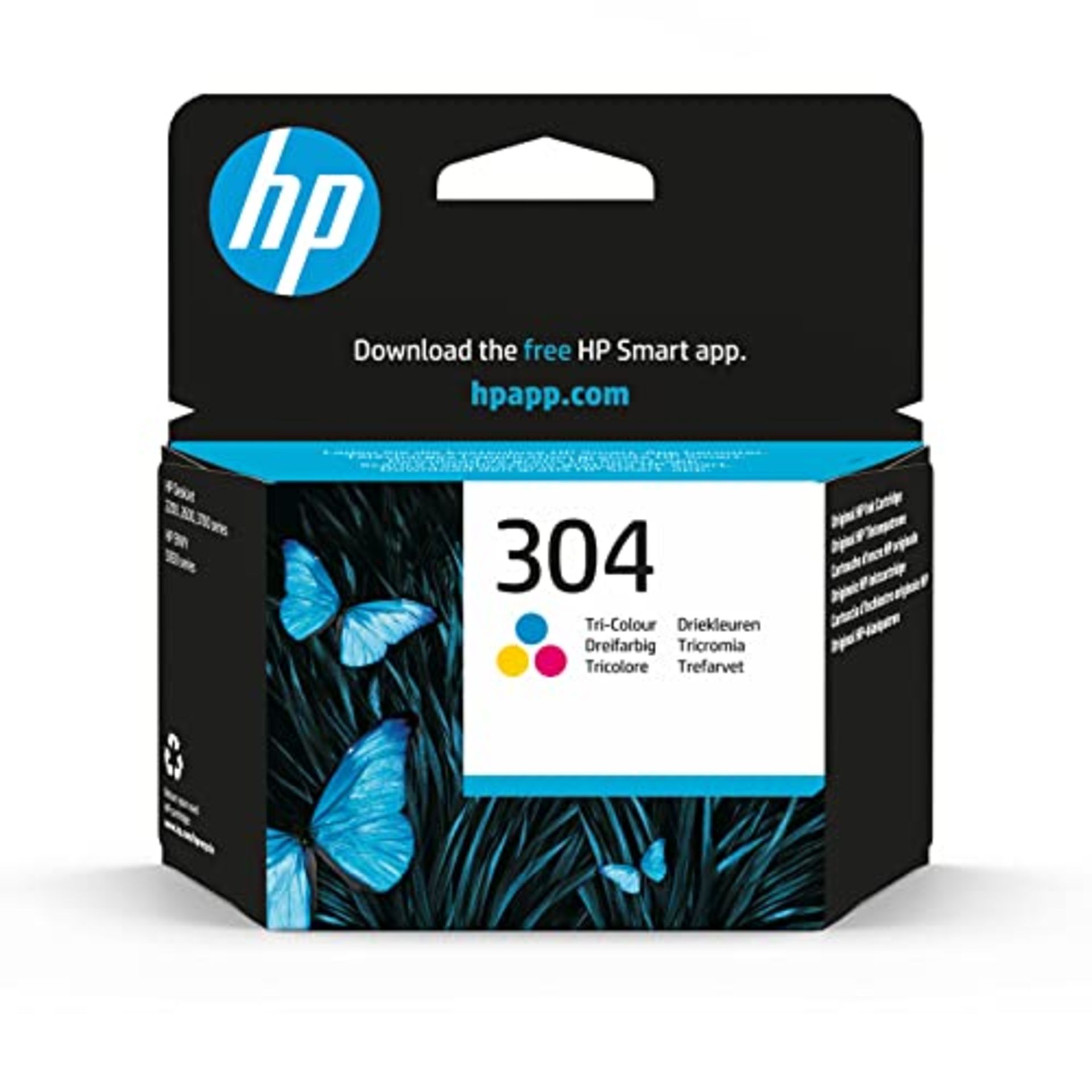 HP N9K05AE 304 Original Ink Cartridge, Tri-Color, (Pack of 1)