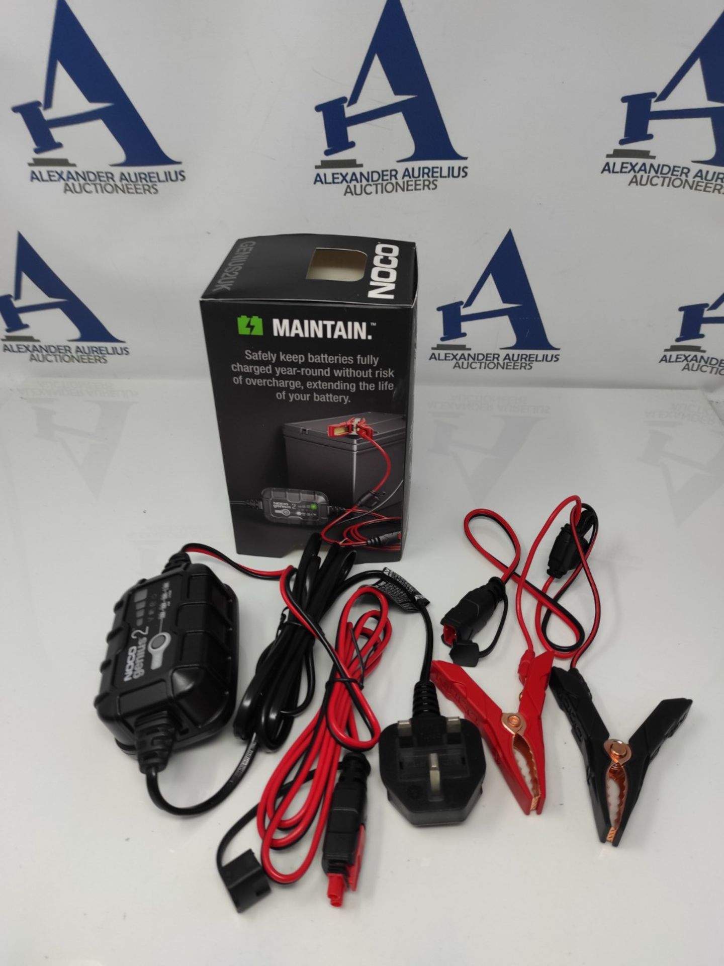 NOCO GENIUS2UK, 2A Car Battery Charger, 6V and 12V Portable Smart Charger, Battery Mai - Image 2 of 2