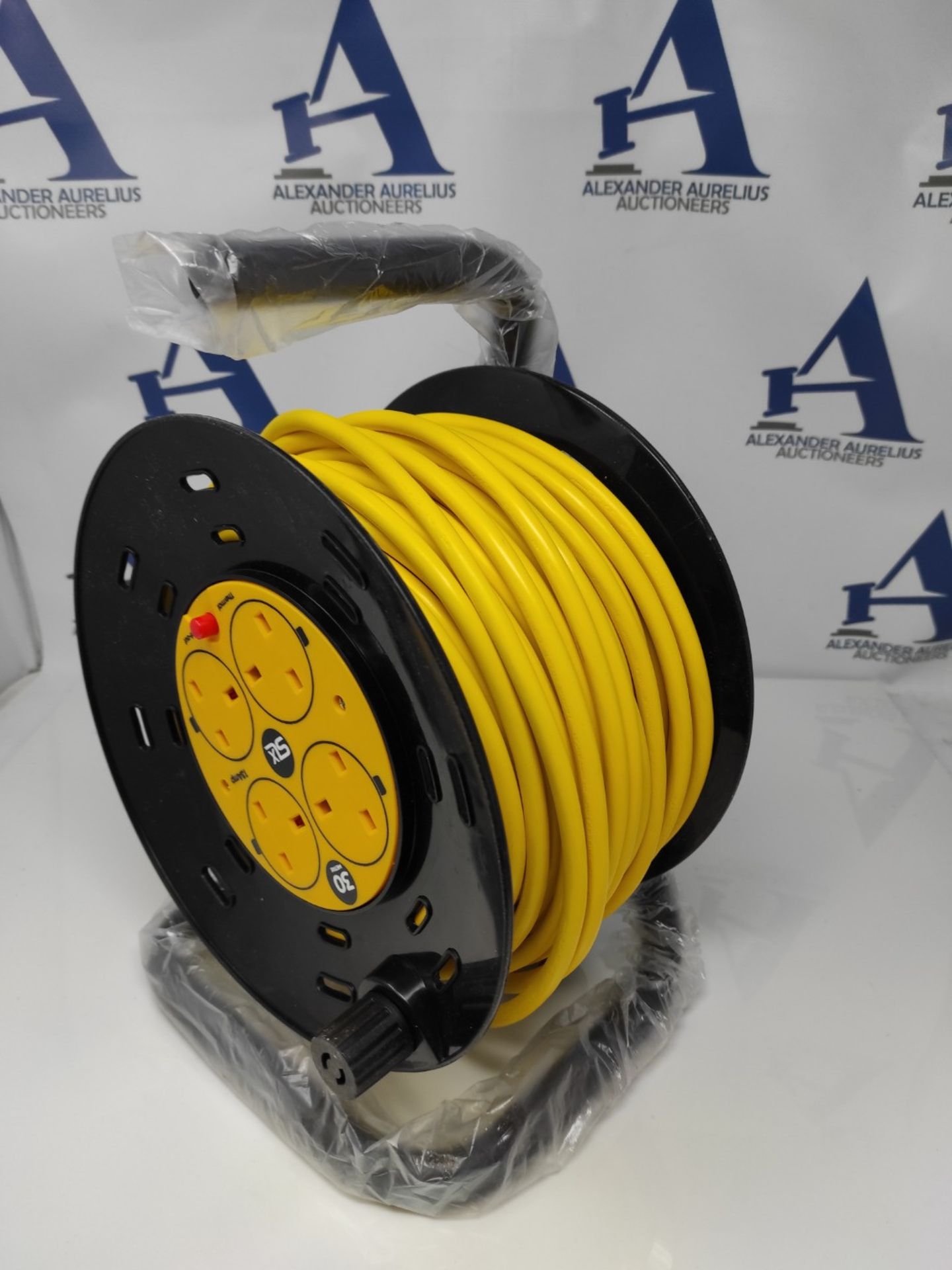 SLx Outdoor Extension Lead, 30m, 4 Socket Extension Reel, Heavy Duty Extension Cable, - Image 2 of 2
