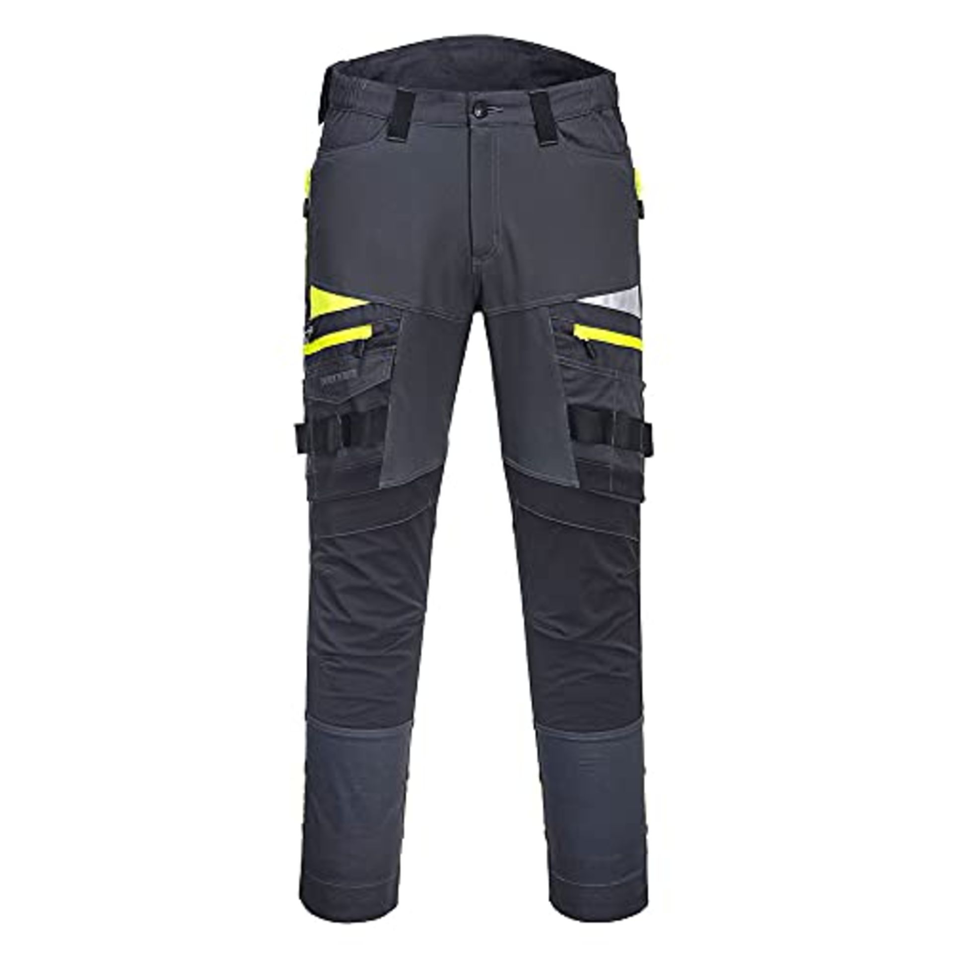 RRP £70.00 Portwest DX4 Work Trouser, Size: 34, Colour: Metal Grey, DX449MGR34