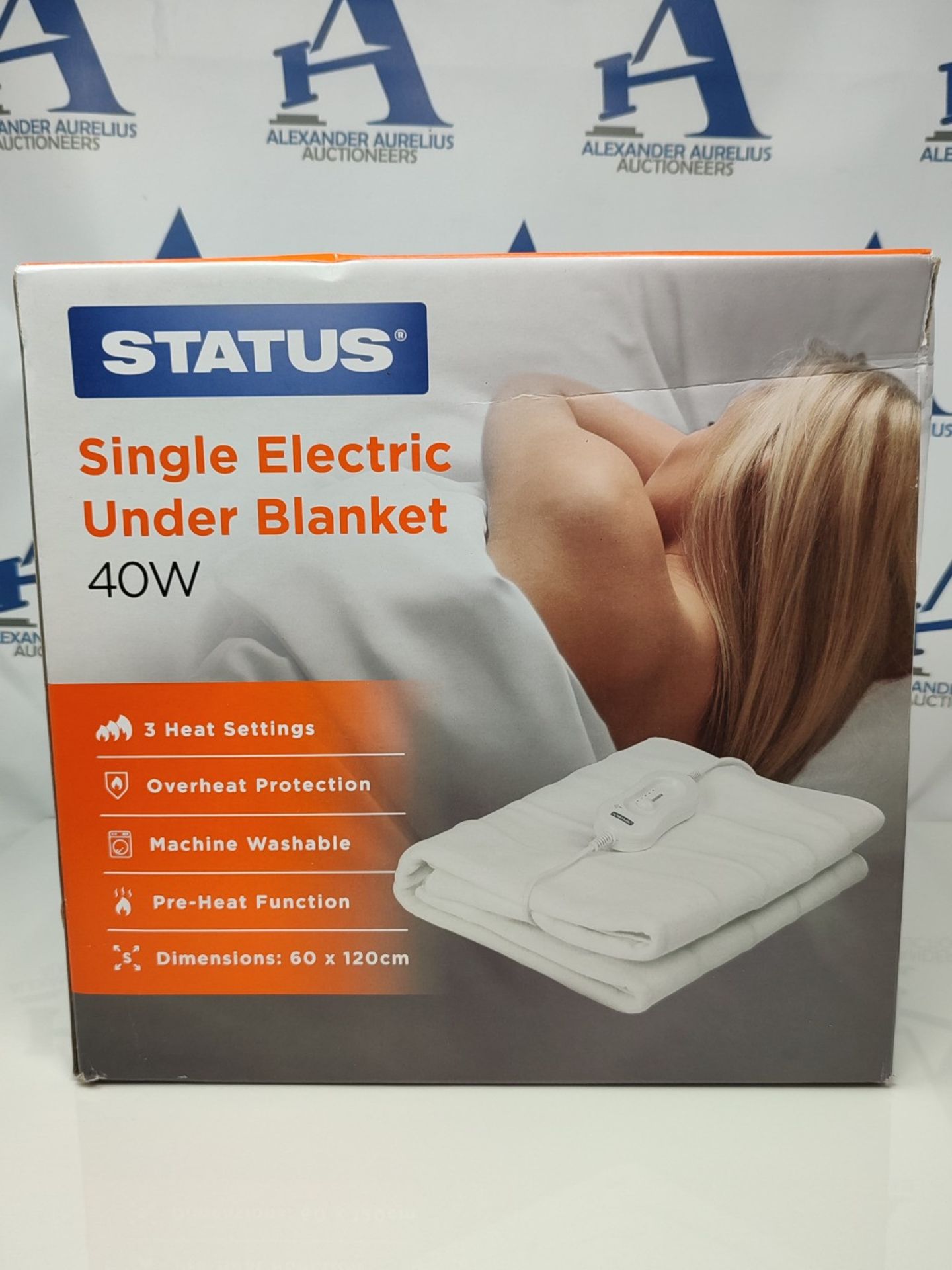 Status Single Electric Blanket | 40W 3 Heat Setting Electric Under Blanket | SEB1PKB - Image 2 of 3