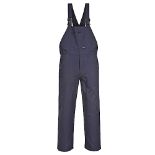 Portwest C881 Men's Workwear Adjustable Cotton Bib and Brace Overalls Navy, S